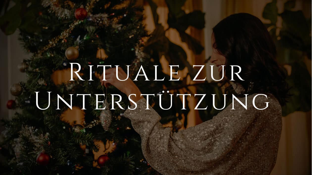 Rituale zur Unterstützung, für das erste Weihnachtsfest nach der Trennung